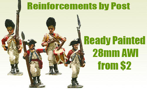 28mm British American War of Independence