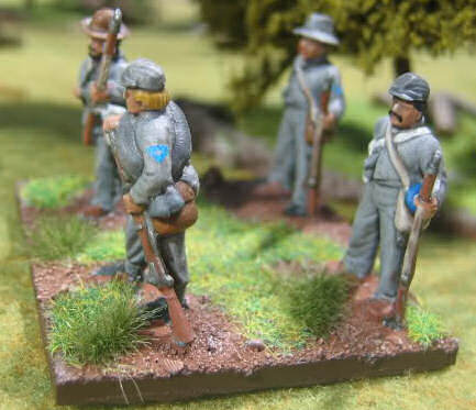 28mm Perry ACW figures with rank markings