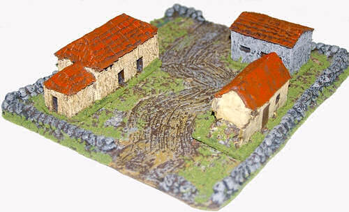 FGVI09 Field of Glory Village with removable buildings