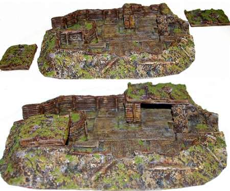 Two views of the Command Post (25mm)