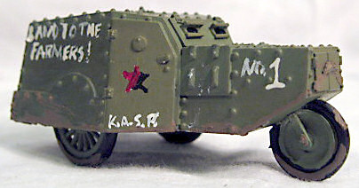One of our models in colors for our fictional 1930s American Civil War