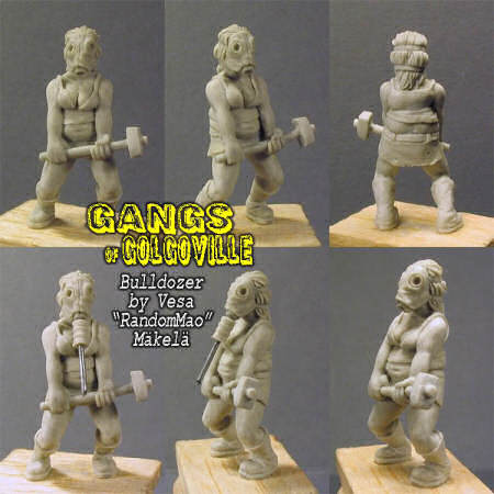 The winner of the Golgoville sculpting competition