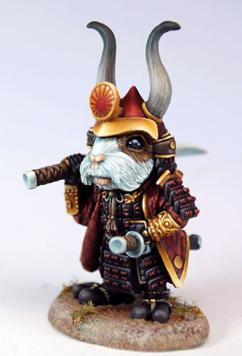 Guinea Pig Samurai Sculpted by Dave Summers