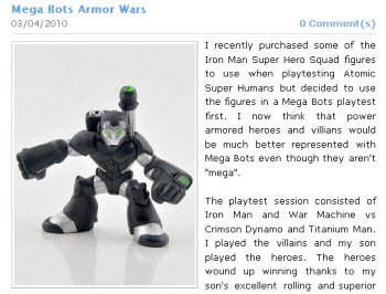 Armor Wars playtest report
