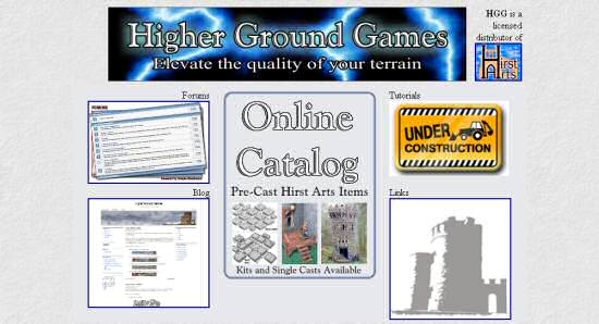 Higher Ground Games website