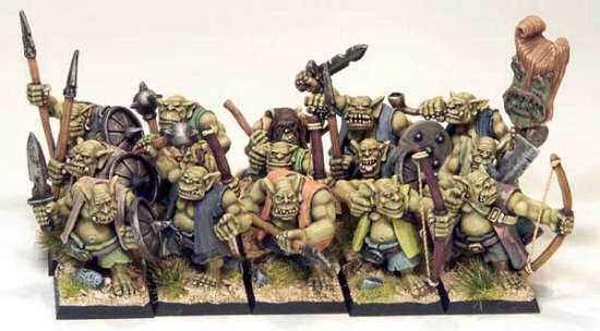 Kevin's Orcs painted in Napoleonic and WWII Authentic Colours!
