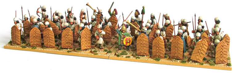 A unit of Sassanids, showing the new shields in use