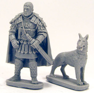 Roman general with warhound