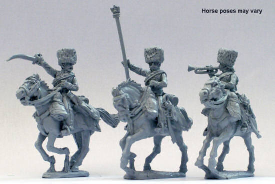 FN 135 - Chasseur a cheval of the Imperial Guard command in campaign dress, galloping