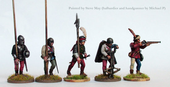 European Infantry 1450-1500 Perry Miniatures Plastic 'Mercenaries' 
