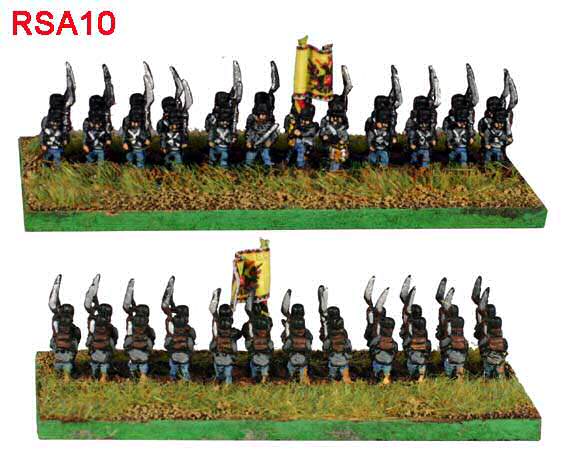 Austrian infantry, formed