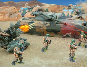 Colonel Fasolini's forces attack!