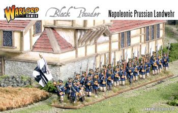 Prussian Landwehr in march column