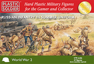 1:72nd scale Russian Infantry in Summer Uniform