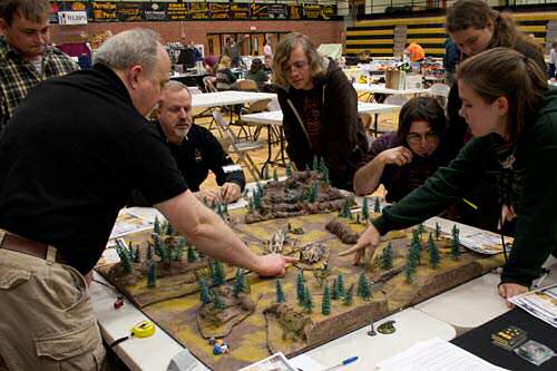 Live-action shot of Freeblades game in progress at Spring Recruits '11