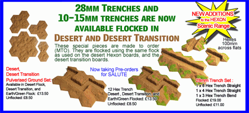 Kallistra release new Desert and Desert Transition Trenches  10-15mm and 28mm