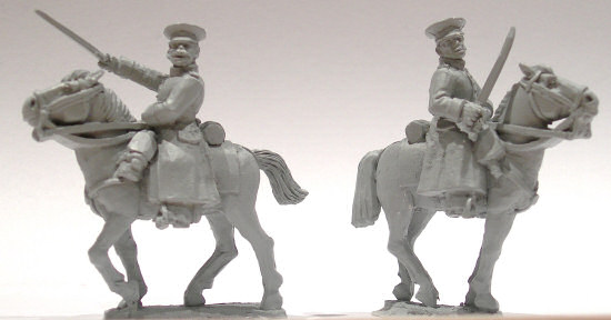 Mounted Russian officers