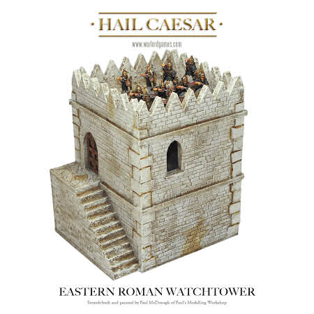 Eastern Auxiliary archers fire from atop the watchtower