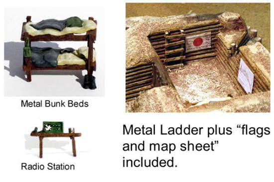 Interior details on the Tarawa bunker