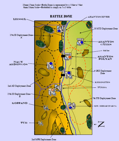 Battle for Turda 1944 map