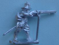 MUSKETEER; Hat, Firing Musket on Rest 1620/30s