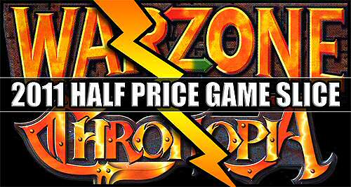 Warzone and Chronopia half price game sale 2011