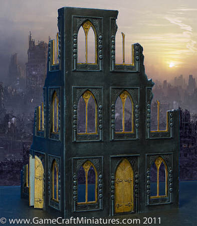 28mm Gothic-style sci-fi building