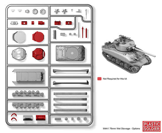 M4A1 76mm Wet Stowage Sherman layout