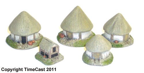 25/001 - 6mm scale Celtic Village set