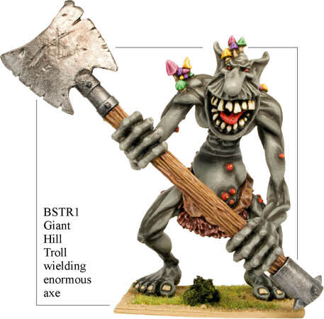 BSTR001 - Giant Hill Troll With Axe