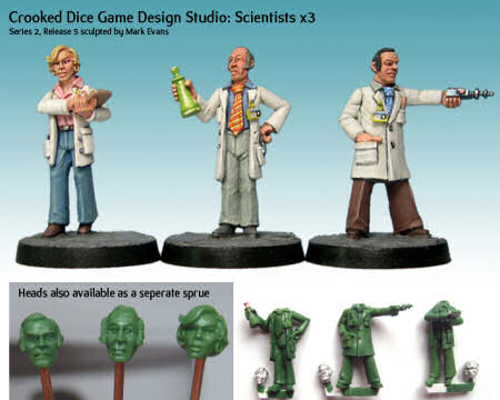 Crooked Dice, 7TV, Scientists, 28mm