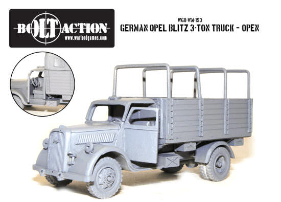 Bolt Action Opel Blitz with canopy removed