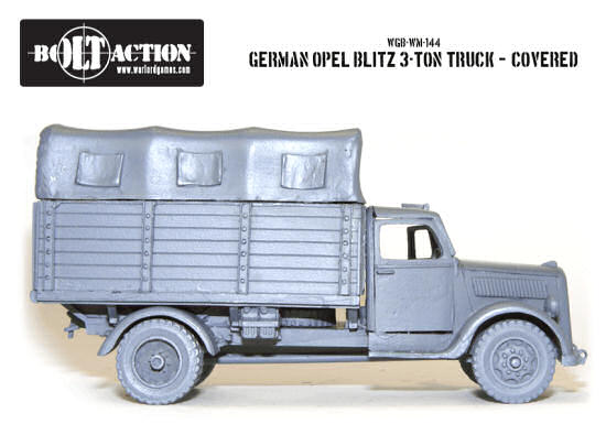 Bolt Action Opel Blitz with raised canvas tilt