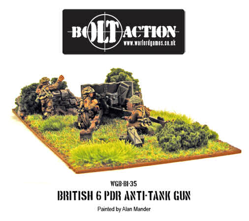 British 6 pdr anti-tank gun
