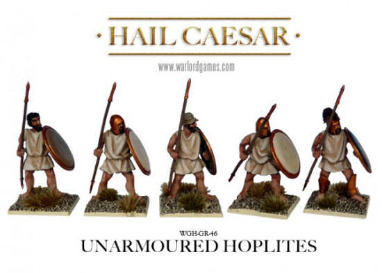 Unarmored hoplites