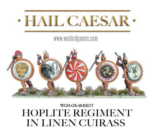 Hoplites in linen cuirass