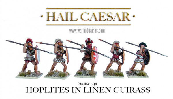 Hoplites in linen cuirass