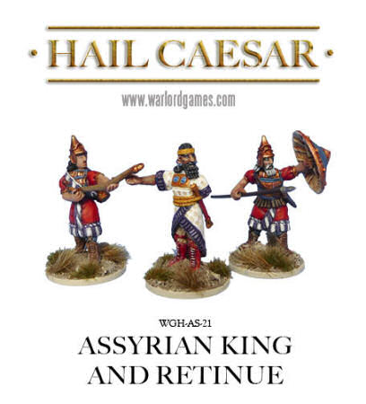 Assyrian King on foot and retainers