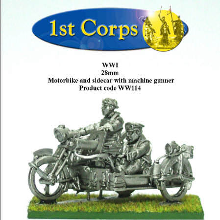 Motorcycle with Vickers