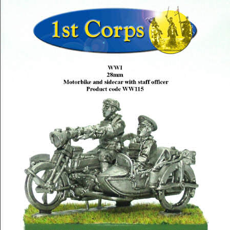 Motorcycle with Staff Officer