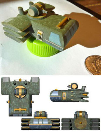 Hotchkiss H.3 Printed in Shapeways Color Sandstone Process