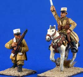 Mounted and dismounted troops