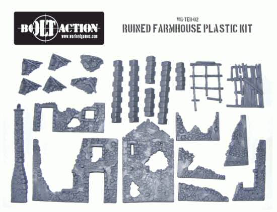 Contents of Ruined Farmhouse plastic building