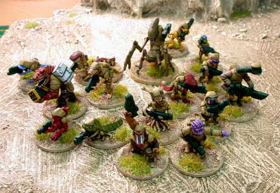 First Section, Second Platoon, Second Company, Third Alien Airlanding Battalion (3AAB) of the Jasmine Throne Foreign Battalions (JTFB)