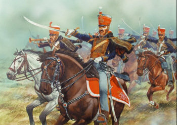 PERRY 28MM HARD PLASTIC FIGURES: BRITISH NAPOLEONIC HUSSARS 1808-1815