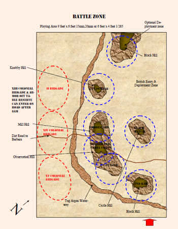 Action at Tug Argan Pass map