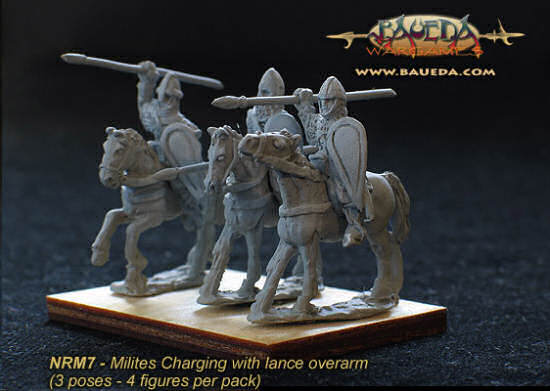 15mm Norman Milites charging