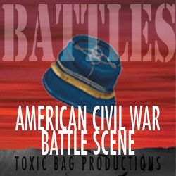 American Civil War Battle Scene