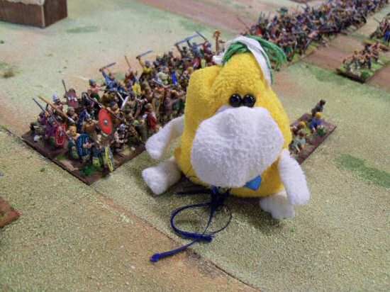 A Cioporeporstaff interviewing a Celtic warband