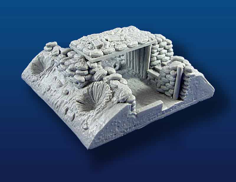 WWI Straight Trench Section with Covered Area